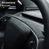 Alcantara Steering Wheel Strip Cover For 2024 Model 3 Highland